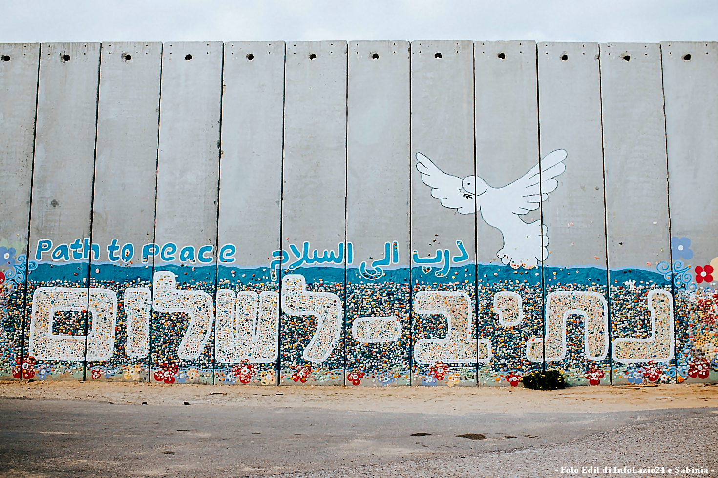 Arte per la pace, realizzata in Palestina nell'ambito di laboratori interculturali