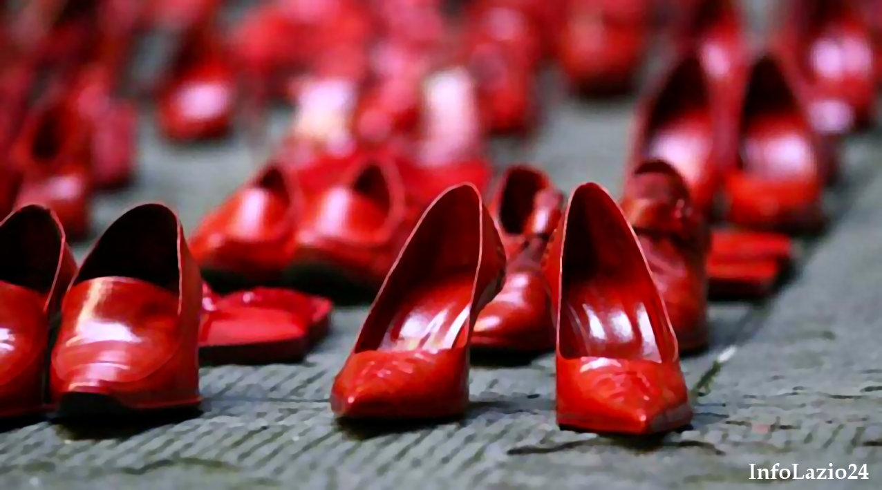 violenza di genere report 2025 nel lazio rieti roma frosinone latina viterbo infolazio24 informazione lazio_RIETI SCARPETTE ROSSE Immagine1