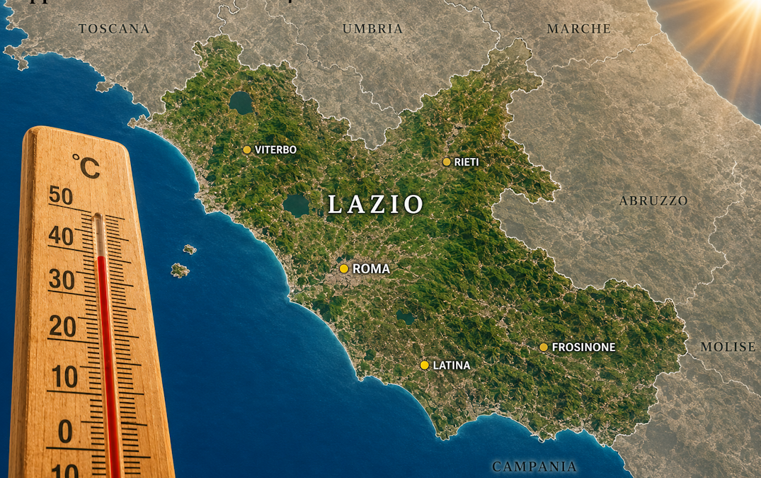DA DOMANI PRIMO CALDO NEL LAZIO