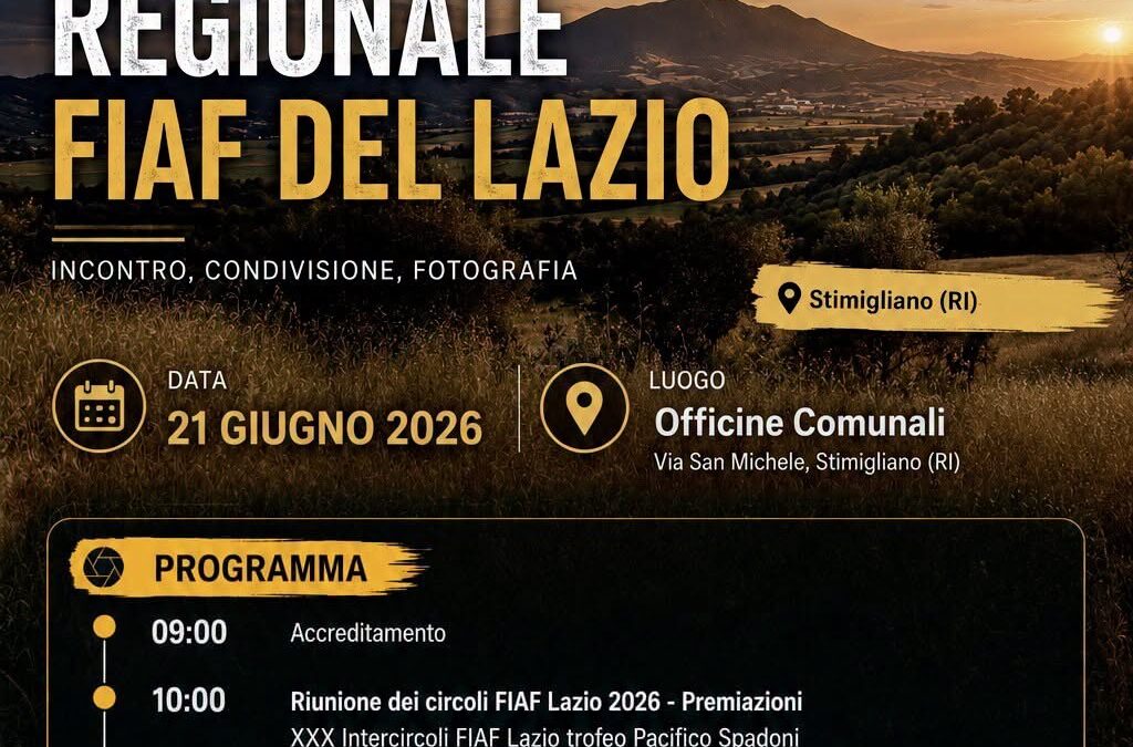 STIMIGLIANO, LA FOTOGRAFIA PROTAGONISTA IN SABINA