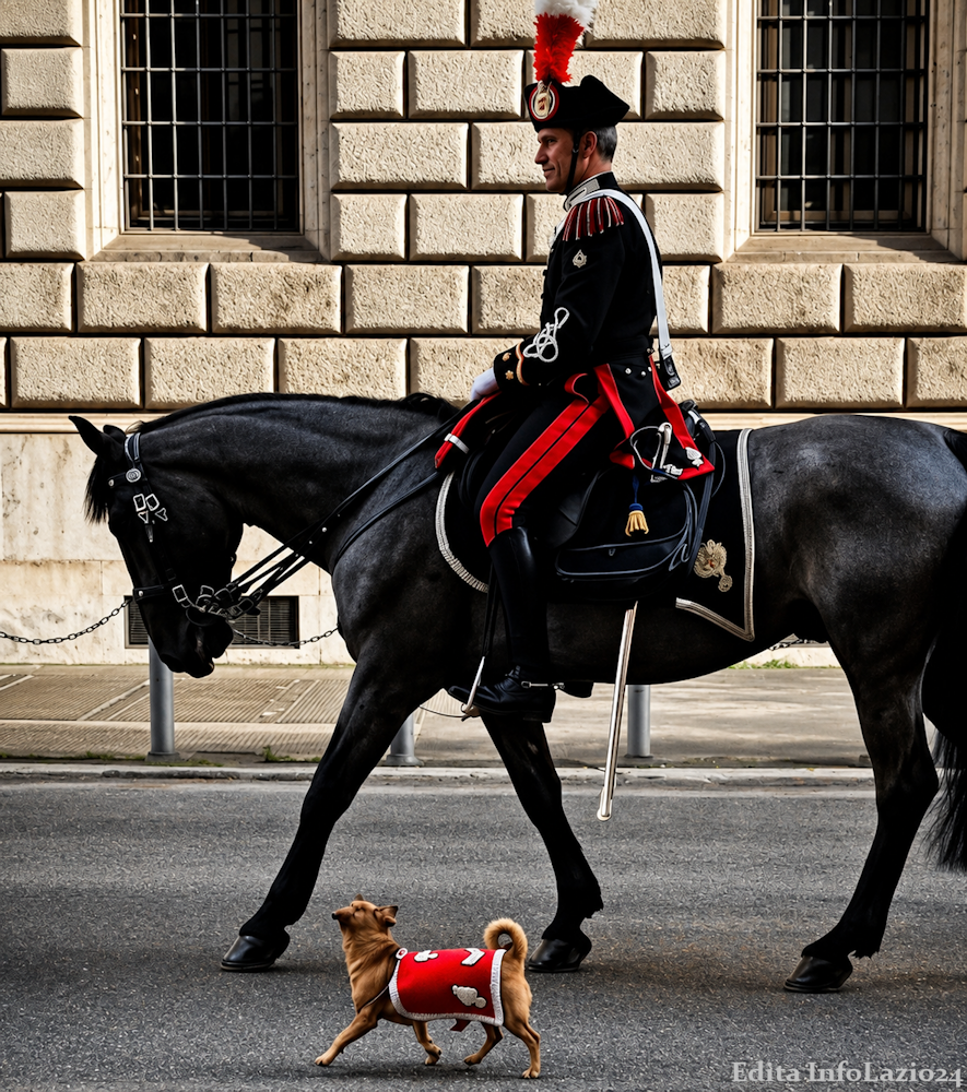 cane briciola carabinieri 2 giugno meticcio adozioni donazione Lazio informazione Infolazio24_cavallo